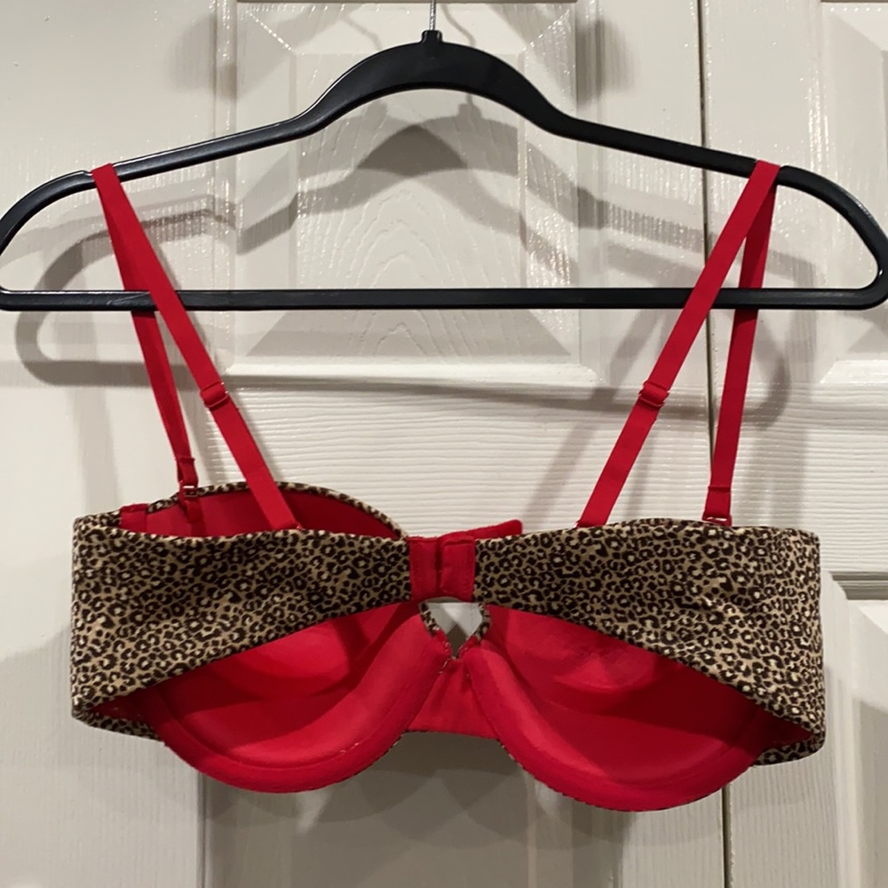 Maidenform Leopard Print Bra 36C Adjustable Strapless Style 09455 - Picture 2 of 4